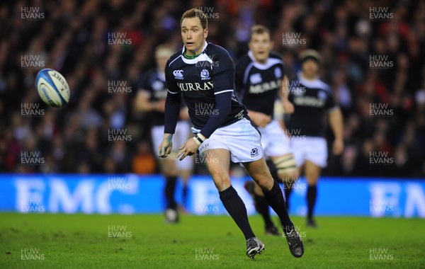 12.02.11 - Scotland v Wales - RBS Six Nations 2011 - Dan Parks of Scotland. 