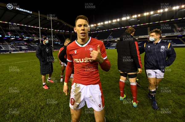 130221 - Scotland v Wales - Guinness Six Nations - Liam Williams of Wales at the end of the game