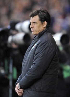 220313 -  Scotland v Wales - 2014 FIFA World Cup Qualifier -  Hampden Park - Scotland - Wales manager Chris Coleman 