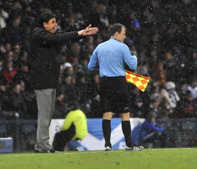 220313 -  Scotland v Wales - 2014 FIFA World Cup Qualifier -  Hampden Park - Scotland - Wales manager Chris Coleman 