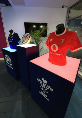 220325  Scotland v Wales, Guinness Women’s Six Nations 2025 - Wales and Scotland jerseys at the stadium