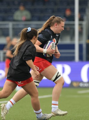 220325  Scotland v Wales, Guinness Women’s Six Nations 2025 - Alaw Pyrs of Wales during warm up