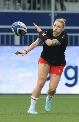 220325  Scotland v Wales, Guinness Women’s Six Nations 2025 - Keira Bevan of Wales during warm up