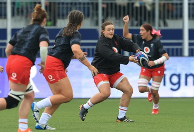 220325  Scotland v Wales, Guinness Women’s Six Nations 2025 - Lleucu George of Wales during warm up