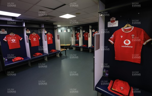 220325  Scotland v Wales, Guinness Women’s Six Nations 2025 - The Wales changing room ahead of the match