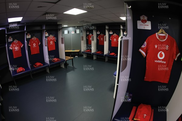 220325  Scotland v Wales, Guinness Women’s Six Nations 2025 - The Wales changing room ahead of the match