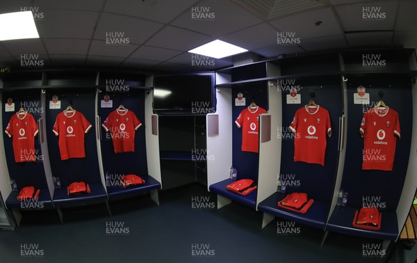 220325  Scotland v Wales, Guinness Women’s Six Nations 2025 - The Wales changing room ahead of the match