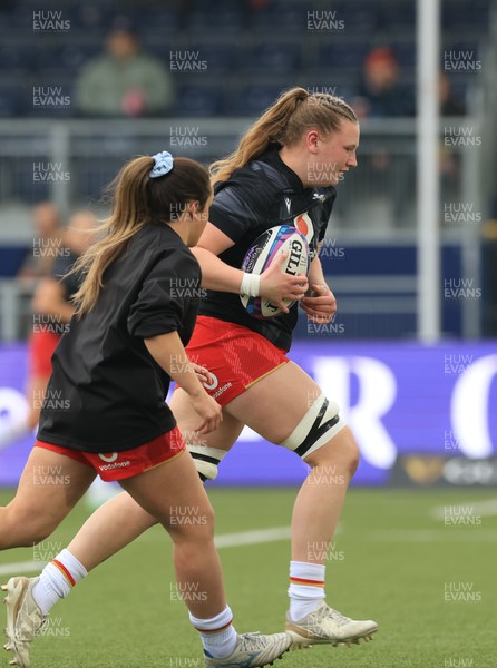 220325  Scotland v Wales, Guinness Women’s Six Nations 2025 - Alaw Pyrs of Wales during warm up