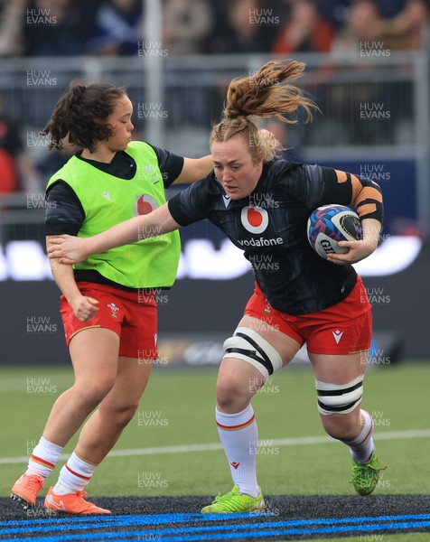 220325  Scotland v Wales, Guinness Women’s Six Nations 2025 - Abbie Fleming of Wales during warm up