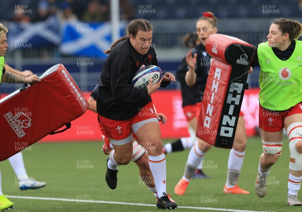 220325  Scotland v Wales, Guinness Women’s Six Nations 2025 - Carys Phillips of Wales during warm up