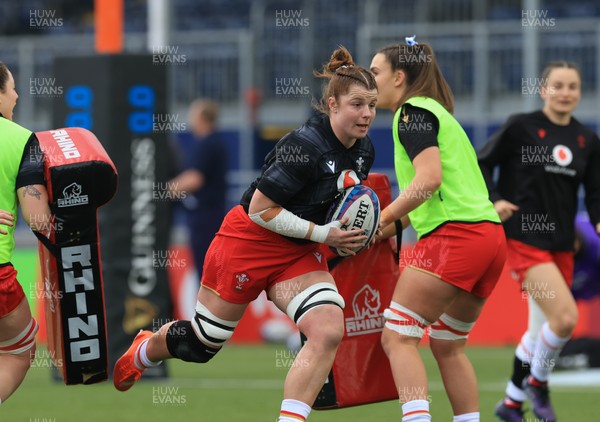 220325  Scotland v Wales, Guinness Women’s Six Nations 2025 - Kate Williams of Wales during warm up