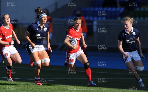 240421 - Scotland Women v Wales Women - Women's Six Nations -  Jasmine Joyce of Wales