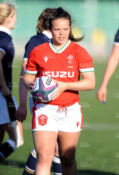 240421 - Scotland Women v Wales Women - Women's Six Nations -  Megan Davies of Wales