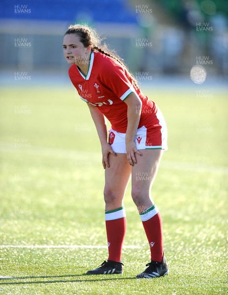 240421 - Scotland Women v Wales Women - Women's Six Nations -  Caitlin Lewis of Wales