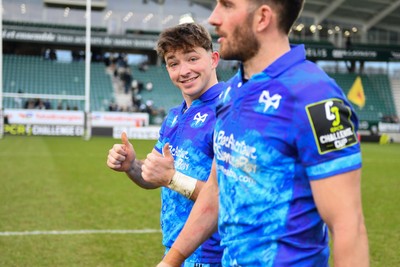 180125  Section Paloise v Ospreys, EPCR Challenge Cup - Dan Edwards of Ospreys at the end of the match