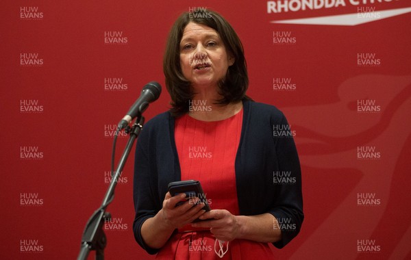 070521 - Welsh Senedd Elections - Plaid Cymru's Leanne Wood makes her speech after losing her Rhondda seat to Labour's Elizabeth Buffy Williams