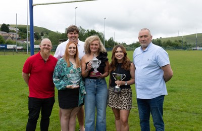 070625 - Senghenydd RFC Sirens celebrate after winning the Admiral Women’s East League Title
