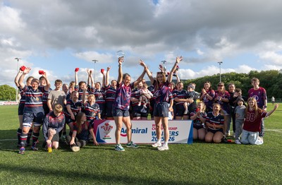 310526 - Senghenydd Sirens Admiral Womens Championship Presentation - Senghenydd Sirens celebrate after winning the Admiral Women's National League Championship 