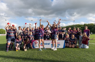 310526 - Senghenydd Sirens Admiral Womens Championship Presentation - Senghenydd Sirens celebrate after winning the Admiral Women's National League Championship 