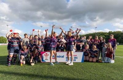 310526 - Senghenydd Sirens Admiral Womens Championship Presentation - Senghenydd Sirens celebrate after winning the Admiral Women's National League Championship 