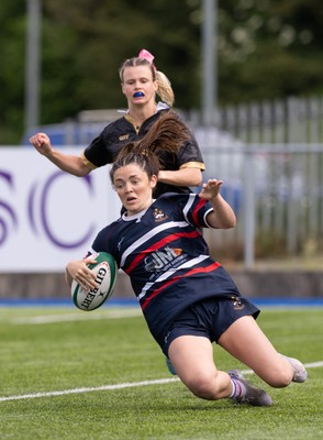 310526 - Senghenydd Sirens v Combined Llantwit Fardre ,Gwernyfed and Porthcawl team, Worthington Mid District Womens Championship Presidents Cup Final - Imogen Shide of Senghenydd Sirens scores try