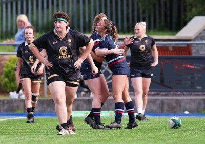 310526 - Senghenydd Sirens v Combined Llantwit Fardre ,Gwernyfed and Porthcawl team, Worthington Mid District Womens Championship Presidents Cup Final - Catrin Williams  of Senghenydd Sirens scores try