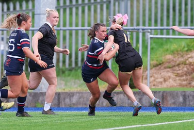 310526 - Senghenydd Sirens v Combined Llantwit Fardre ,Gwernyfed and Porthcawl team, Worthington Mid District Womens Championship Presidents Cup Final - Marnie-Rae George of Senghenydd Sirens scores try