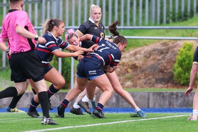 310526 - Senghenydd Sirens v Combined Llantwit Fardre ,Gwernyfed and Porthcawl team, Worthington Mid District Womens Championship Presidents Cup Final - Marnie-Rae George of Senghenydd Sirens scores try