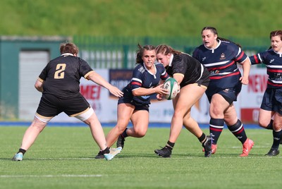310526 - Senghenydd Sirens v Combined Llantwit Fardre ,Gwernyfed and Porthcawl team, Worthington Mid District Womens Championship Presidents Cup Final - Marnie-Rae George of Senghenydd Sirens scores try