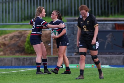 310526 - Senghenydd Sirens v Combined Llantwit Fardre ,Gwernyfed and Porthcawl team, Worthington Mid District Womens Championship Presidents Cup Final - Marnie-Rae George of Senghenydd Sirens scores try