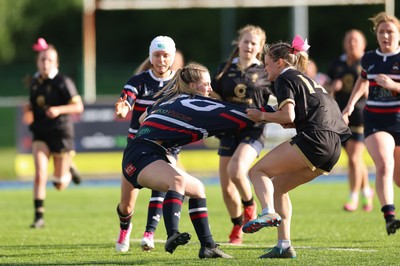310526 - Senghenydd Sirens v Combined Llantwit Fardre ,Gwernyfed and Porthcawl team, Worthington Mid District Womens Championship Presidents Cup Final - Kacey Morkot of Senghenydd Sirens score try
