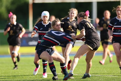 310526 - Senghenydd Sirens v Combined Llantwit Fardre ,Gwernyfed and Porthcawl team, Worthington Mid District Womens Championship Presidents Cup Final - Kacey Morkot of Senghenydd Sirens score try