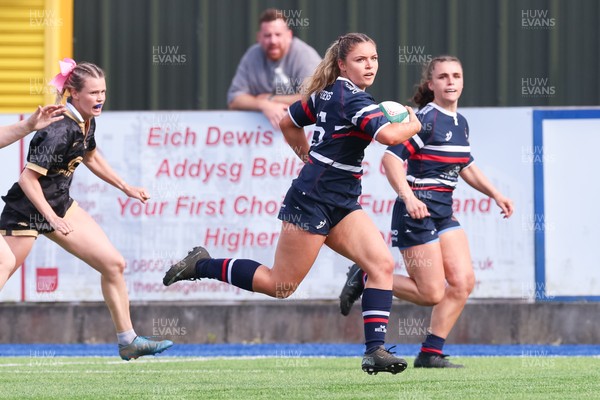 310526 - Senghenydd Sirens v Combined Llantwit Fardre ,Gwernyfed and Porthcawl team, Worthington Mid District Womens Championship Presidents Cup Final - Catrin Williams  of Senghenydd Sirens scores try