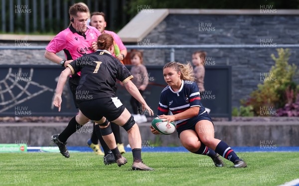 310526 - Senghenydd Sirens v Combined Llantwit Fardre ,Gwernyfed and Porthcawl team, Worthington Mid District Womens Championship Presidents Cup Final - Catrin Williams  of Senghenydd Sirens scores try