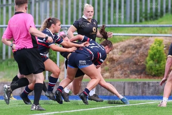310526 - Senghenydd Sirens v Combined Llantwit Fardre ,Gwernyfed and Porthcawl team, Worthington Mid District Womens Championship Presidents Cup Final - Marnie-Rae George of Senghenydd Sirens scores try