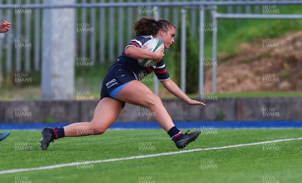310526 - Senghenydd Sirens v Combined Llantwit Fardre ,Gwernyfed and Porthcawl team, Worthington Mid District Womens Championship Presidents Cup Final - Marnie-Rae George of Senghenydd Sirens scores try
