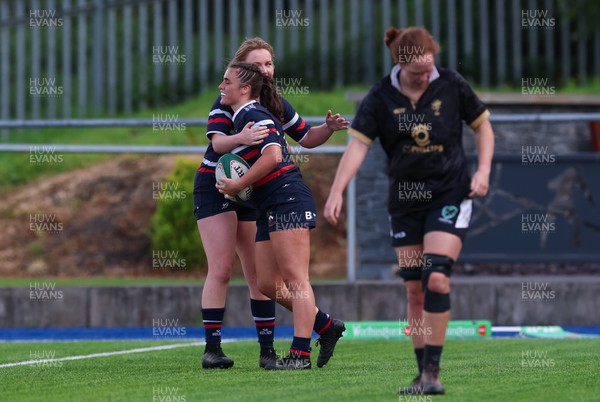 310526 - Senghenydd Sirens v Combined Llantwit Fardre ,Gwernyfed and Porthcawl team, Worthington Mid District Womens Championship Presidents Cup Final - Marnie-Rae George of Senghenydd Sirens scores try