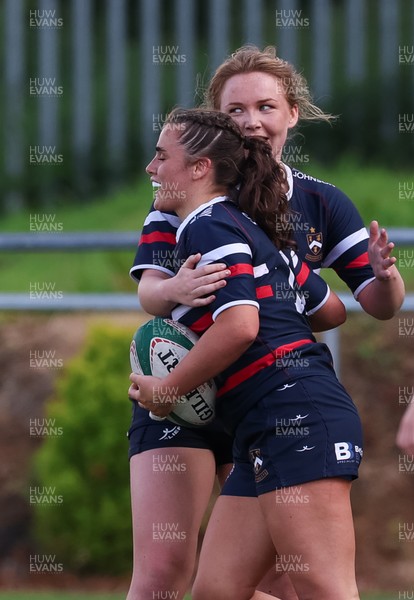 310526 - Senghenydd Sirens v Combined Llantwit Fardre ,Gwernyfed and Porthcawl team, Worthington Mid District Womens Championship Presidents Cup Final - Marnie-Rae George of Senghenydd Sirens scores try