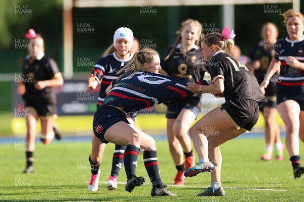310526 - Senghenydd Sirens v Combined Llantwit Fardre ,Gwernyfed and Porthcawl team, Worthington Mid District Womens Championship Presidents Cup Final - Kacey Morkot of Senghenydd Sirens score try