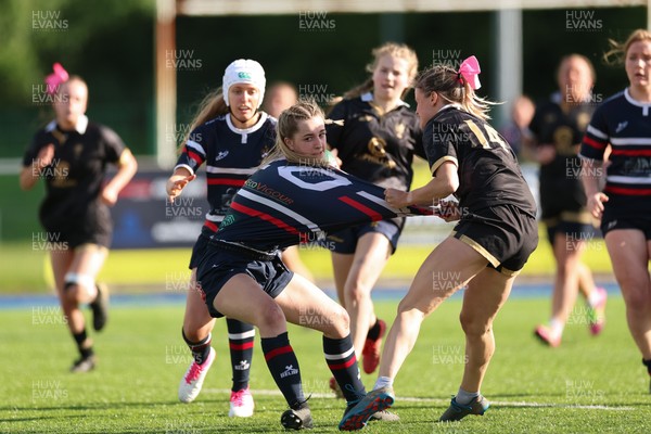 310526 - Senghenydd Sirens v Combined Llantwit Fardre ,Gwernyfed and Porthcawl team, Worthington Mid District Womens Championship Presidents Cup Final - Kacey Morkot of Senghenydd Sirens score try