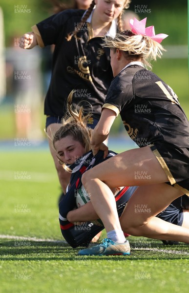 310526 - Senghenydd Sirens v Combined Llantwit Fardre ,Gwernyfed and Porthcawl team, Worthington Mid District Womens Championship Presidents Cup Final - Kacey Morkot of Senghenydd Sirens score try