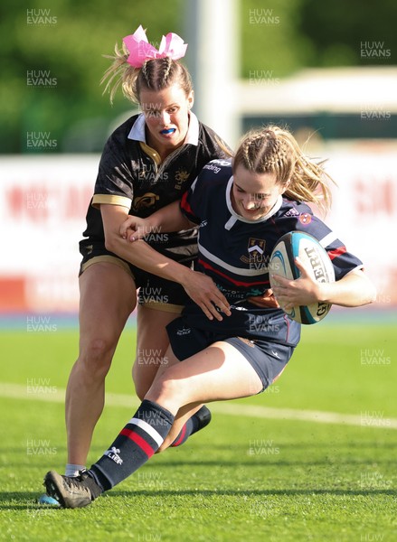 310526 - Senghenydd Sirens v Combined Llantwit Fardre ,Gwernyfed and Porthcawl team, Worthington Mid District Womens Championship Presidents Cup Final - Kacey Morkot of Senghenydd Sirens scores try