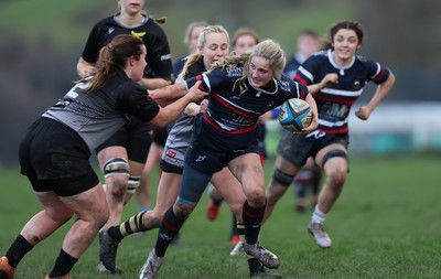 301125 - Senghenydd Sirens v West Swansea Hawks, Womens’ National League - Kasey Morkot of Senghenydd Sirens is tackled