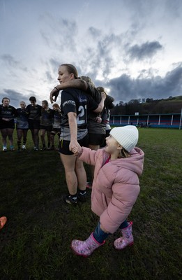 301125 - Senghenydd Sirens v West Swansea Hawks, Womens’ National League - West Swansea Hawks huddle up at the end of the match