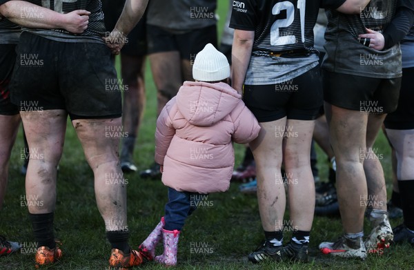 301125 - Senghenydd Sirens v West Swansea Hawks, Womens’ National League - West Swansea Hawks huddle up at the end of the match