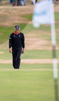 270714 -  The Senior Open Championship, Royal Porthcawl Golf Club, Wales - Bernhard Langer during the final round of the Senior Open at Royal Porthcawl Golf Club