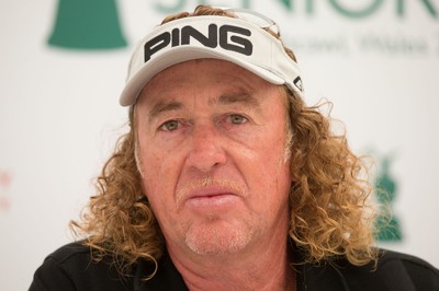 230714 -  The Senior Open Championship Press Conferences, Royal Porthcawl Golf Club, Wales - Miguel Angel Jimenez of Spain during press conference ahead of the start of the Senior Open Championship at Royal Porthcawl