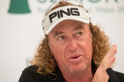 230714 -  The Senior Open Championship Press Conferences, Royal Porthcawl Golf Club, Wales - Miguel Angel Jimenez of Spain during press conference ahead of the start of the Senior Open Championship at Royal Porthcawl