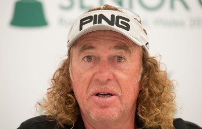 230714 -  The Senior Open Championship Press Conferences, Royal Porthcawl Golf Club, Wales - Miguel Angel Jimenez of Spain during press conference ahead of the start of the Senior Open Championship at Royal Porthcawl