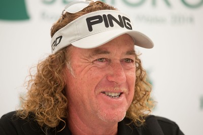 230714 -  The Senior Open Championship Press Conferences, Royal Porthcawl Golf Club, Wales - Miguel Angel Jimenez of Spain during press conference ahead of the start of the Senior Open Championship at Royal Porthcawl